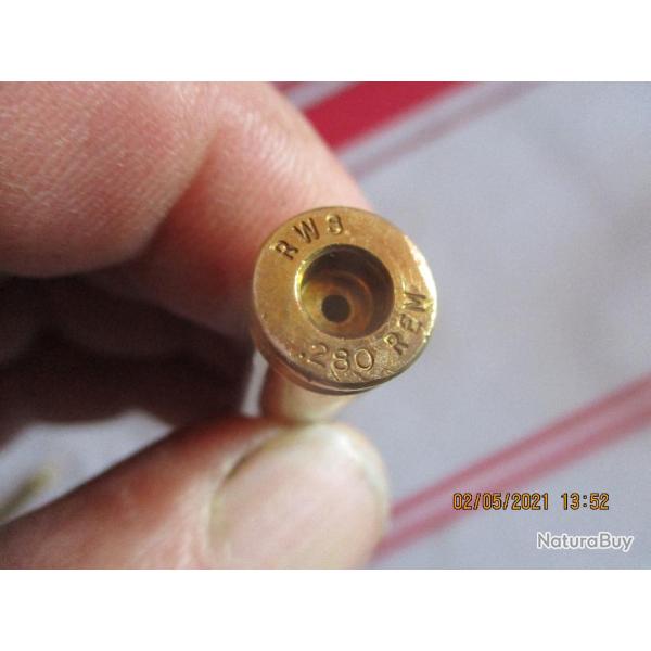 Vends lot de 50 douilles cal 280 remington