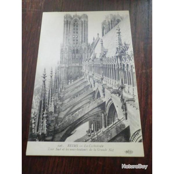 CP  dpt  51  REIMS  CATHEDRALE   TOUR SUD
