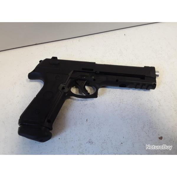 Pistolet de defense a billes caoutchouc LTL ALFA 1.50 cal.50 18joules + 50 billes