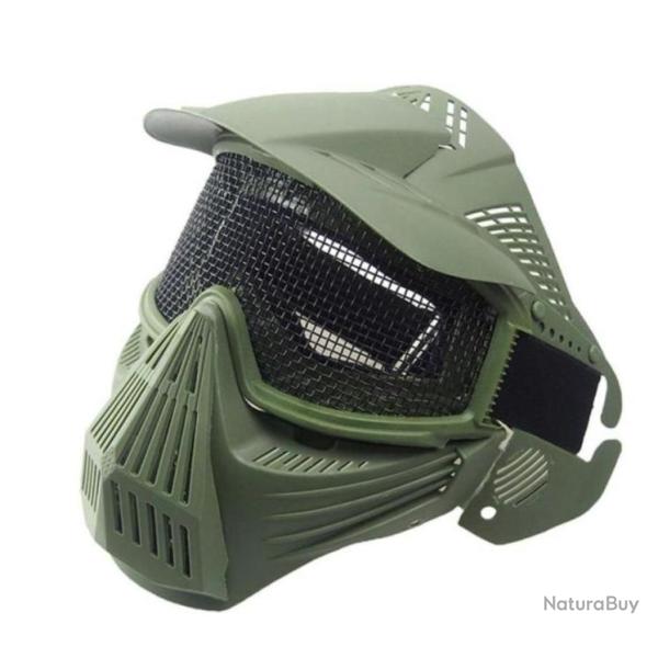 Masque paintball AIRSOFT , Integral MILITAIRE Coloris VERT LIVRAISON OFFERTE