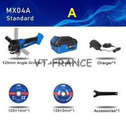 Meuleuse d Angle 125mm Pro Sans Fil 20/21V -A 20260729082517
