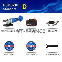 Meuleuse d Angle 125mm Pro Sans Fil 20/21V -D 20260729082517