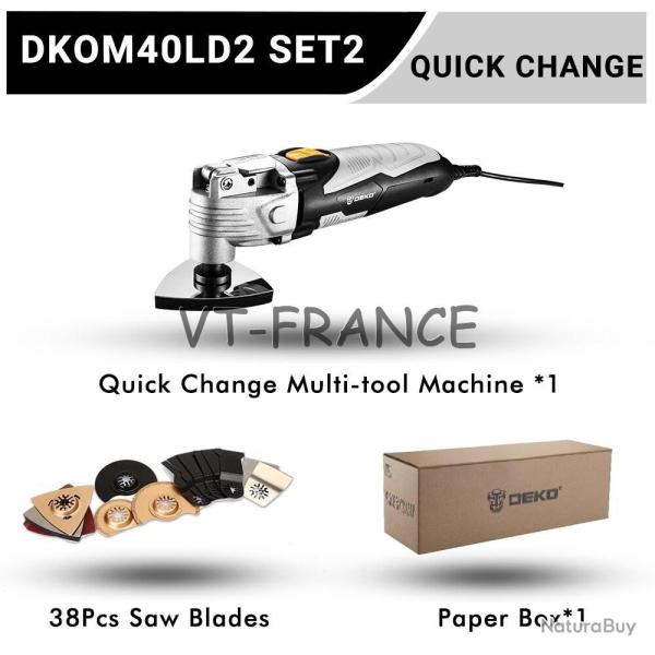 Outil Oscillant Multifonction Pro 400W, Modele: SET2