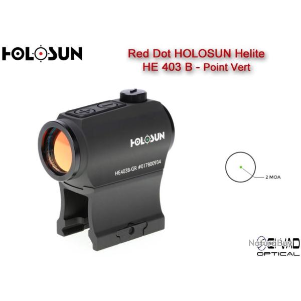 Point Rouge HOLOSUN Elite HE403B - 2 MOA (vert)