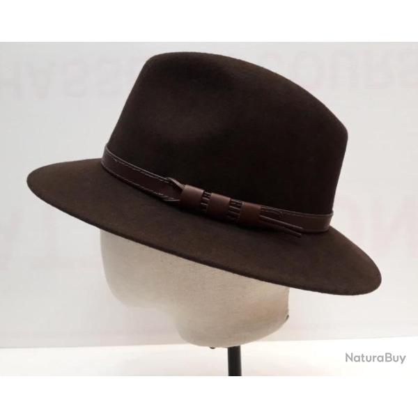 CHAPEAU FEUTRE MARRON T59