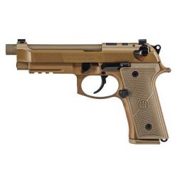 Pistolet Beretta M9A4 FDE Cal.9x19 canon de 5.2" Filet&eacute; 1/2-28