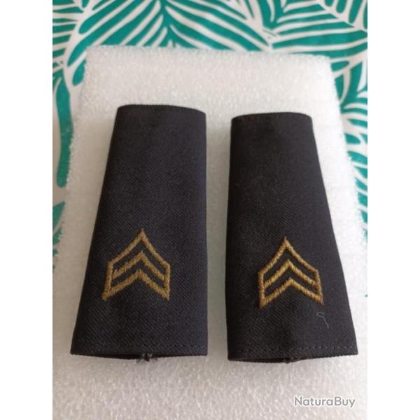 Paire de grades arm�e us army CAPORAL original 1