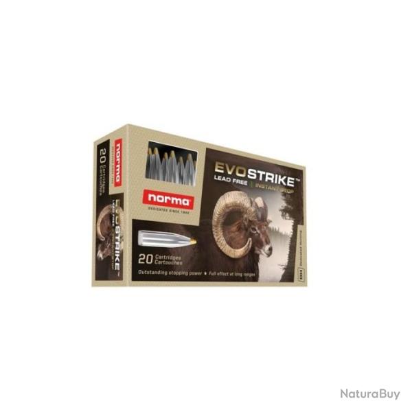 DESTOCKAGE 20 BALLES NORMA EVOSTRIKE CAL 6.5 CREEDMOOR 6G  93GR