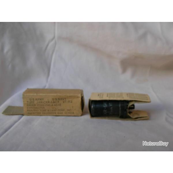 WW2 US TUBE AMPOULE AM�RICAINE POUR LA NAVY DANS SON EMBALLAGE D'ORIGINE 1943/1944