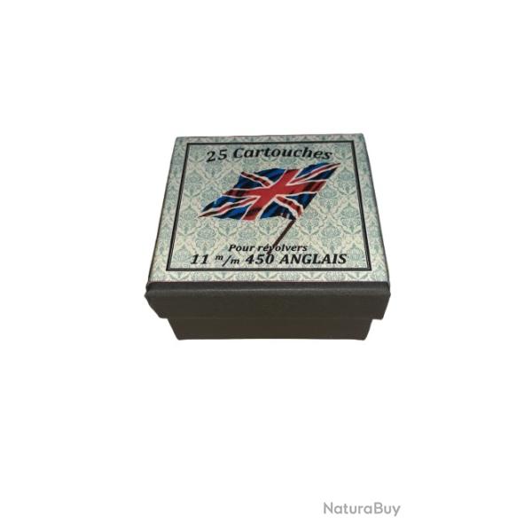 11 mm 450 Anglais ou 450 British: Reproduction boite munitions (vide) HB 9634202