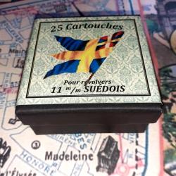 11 mm Su&eacute;dois ou Belge 1871 (Houllier & Blanchard): Reproduction boite munitions (vide) HB 9634243
