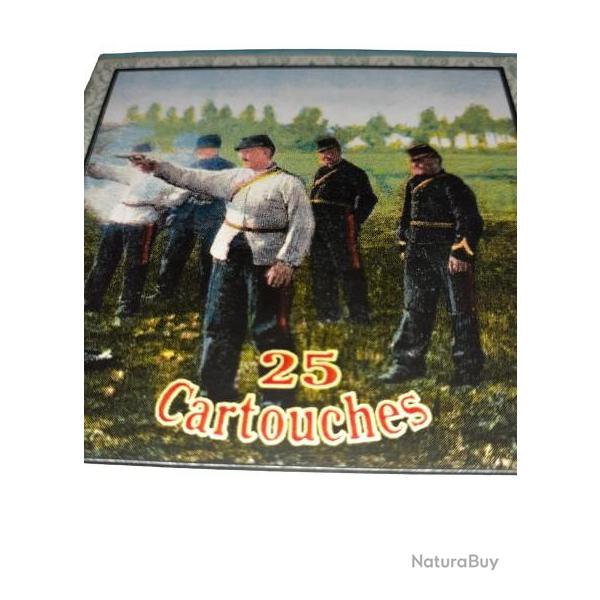 11 mm 1873 ou 1874: Reproduction boite cartouches (vide) HB 9634259 Sance de tir
