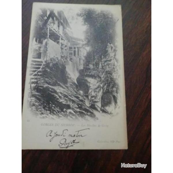 CP  Dpt 63  GORGES DU SIERROZ  LE MOULINS DE GREZY