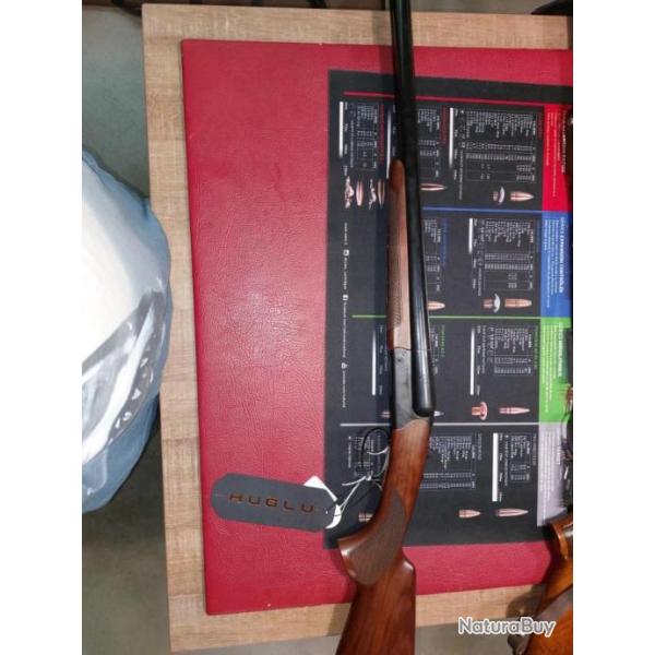 FUSIL JUXTAPOSE HUGLU 202B Cal.12/76 D.D. EXT CANON 76CM