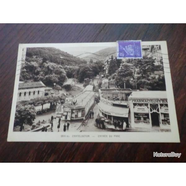 CP  Dpt 63  CHATEL GUYON  ENTREE DU PARC