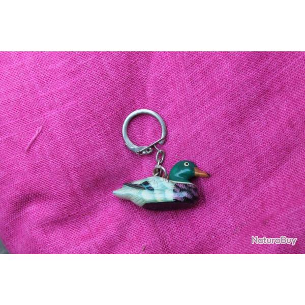 porte cl�s CANARD en bois peint