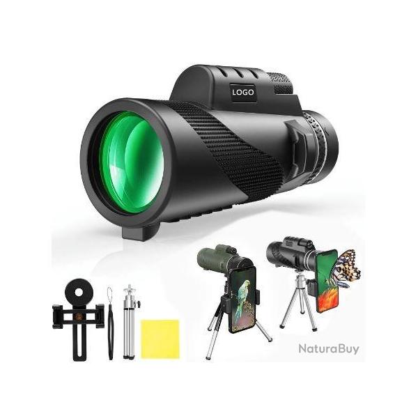 Tlescope monoculaire - Reprage - Chasse - Photos + trpied + adaptateur tl (mod noir)