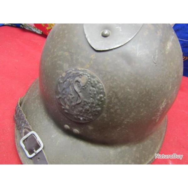 Casque jus officier m�decin adrian  seconde guerre ww2