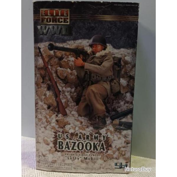 BBI ELITE FORCE 1/16 WW2 US ARMY BAZOOKA LEFTY MC GILL 21270 SOLDIER MILITARIA  Coffret neuf