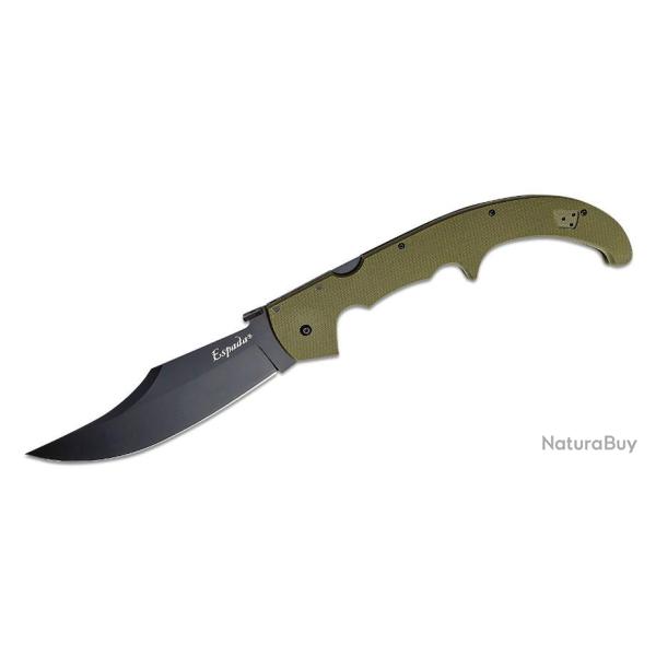 Couteau Cold Steel Cold Steel XL Espada OD Green Lame Acier S35VN Manche G10 Lockback CS62MGCODBK -