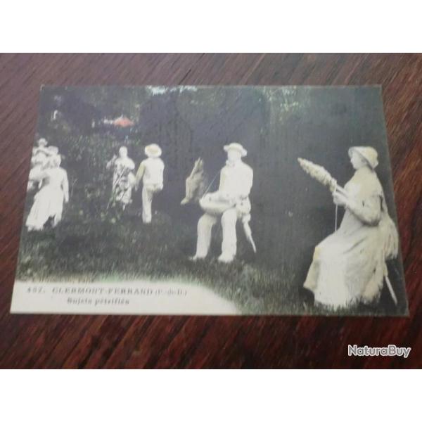 CP  Dpt 63   CLERMONT FERRAND  SUJETS PETRIFIES