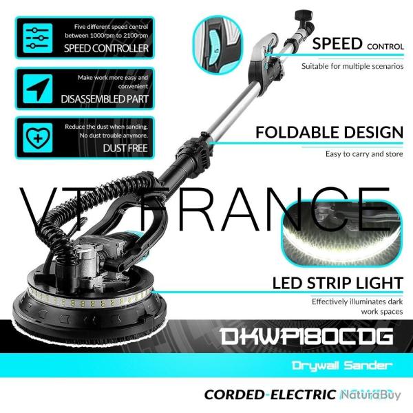 Ponceuse Orbitale Girafe PRO 800W 210mm -DKWP180CDG 20260729082517