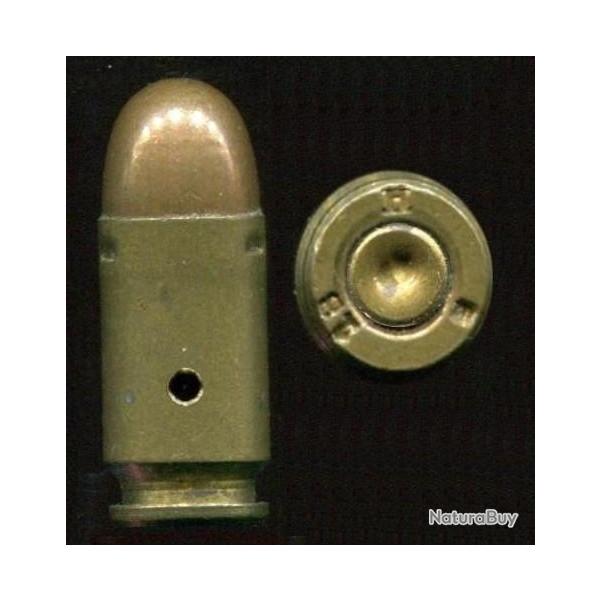 9 x 17 Nickl � base r�duite - RARE cartouche de 14-18 pour pistolet Nickl r�glementaire allemand