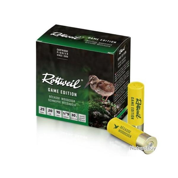ROTTWEIL CAL.20/70 GAME EDITION BECASSE 30G N�9 PAR 25