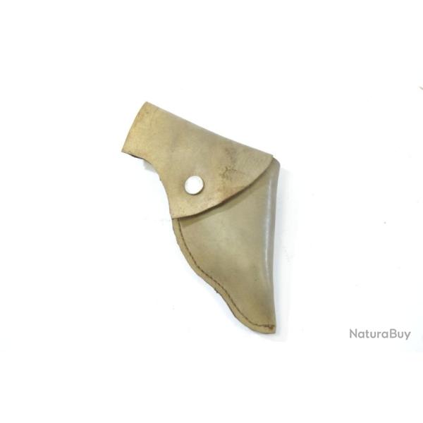 Reproduction d'tui en cuir souple pour petit pistolet Velodog / bulldog 6mm et broche. (D)