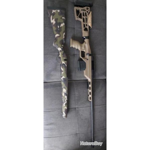 Carabine mossberg night train 2 . Plus ch�ssis mdr LSS Crosse skeleton et crosse d'origine.  Cal 308
