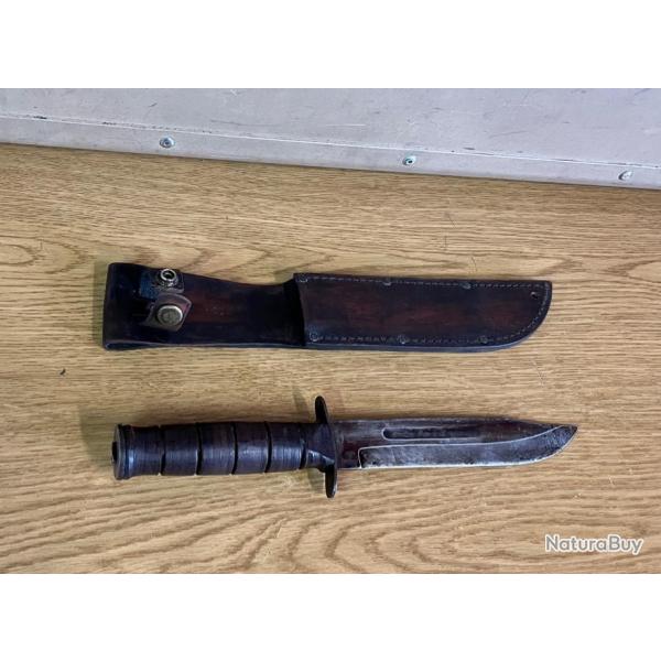 AUTHENTIQUE ORIGINAL 70s-80s US NAVY / US ARMY PX STORE JAPAN MK2 COMBAT KNIFE EX COND !!!!