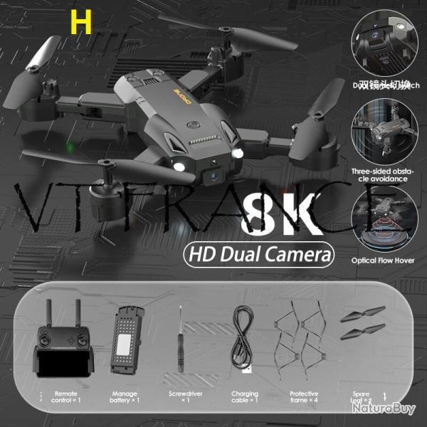 Drone Pro GPS 5G Telecommande 3km 8K 6K, Modele: H