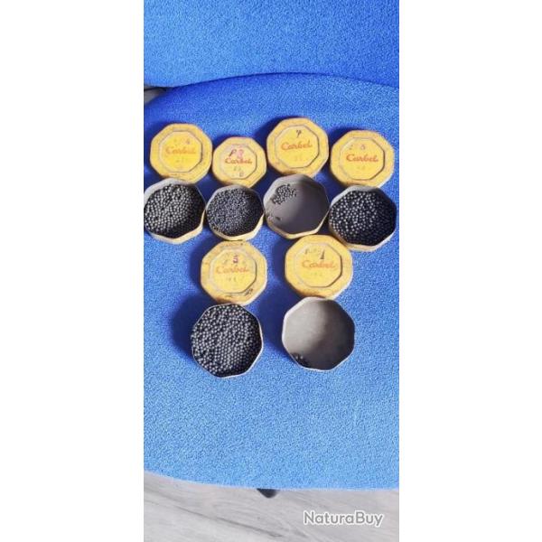 lot de boites a plombs de chasse  mtal