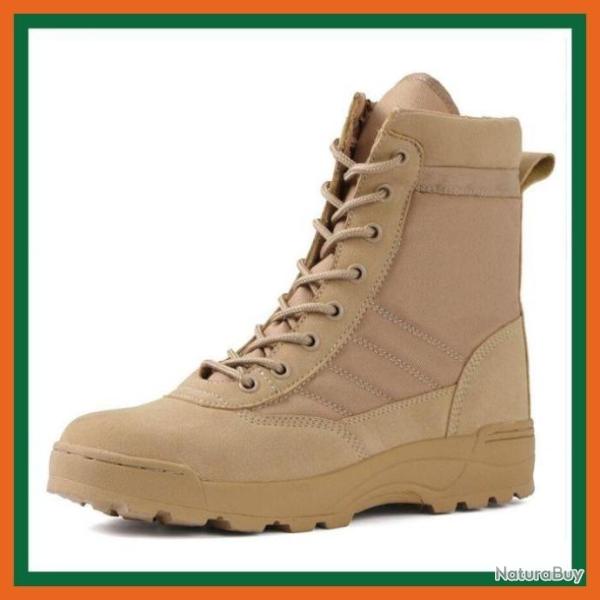 Bottes tactiques militaire - Sable - Livraison gratuite