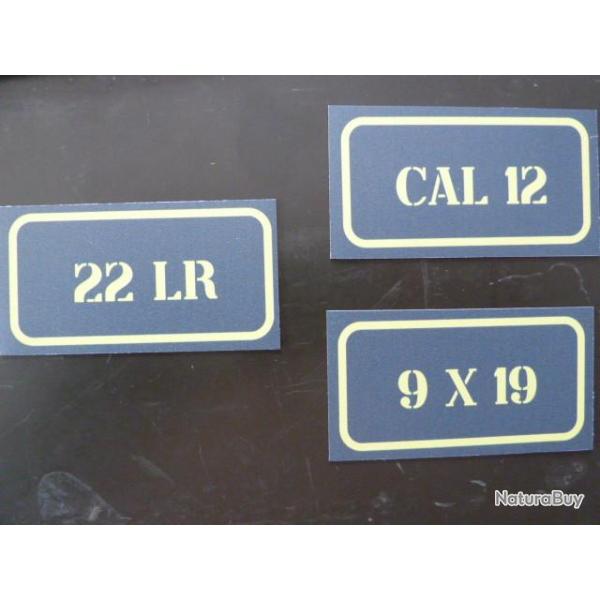 magnet pour caisse a munition - signal�tique- 9 x 19