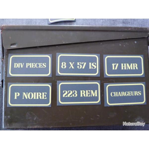 magnet pour caisse a munition - signaltique- 17 HMR