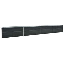 Jardini&egrave;re lit sur&eacute;lev&eacute; plantes fleurs jardin acier galvanis&eacute; 600 x 80 x 45 cm anthracite 02_0001130