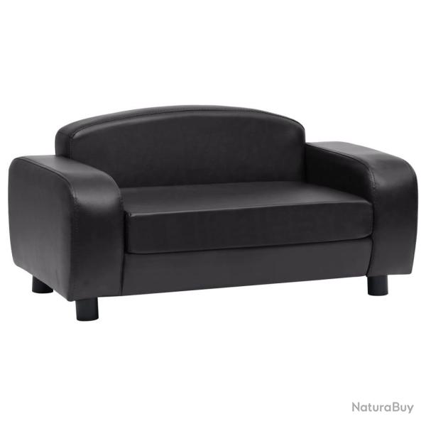 Canap� pour chien noir 80 cm synth�tique noir 02_0000207