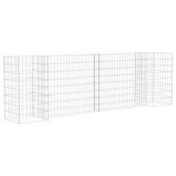 Jardini&egrave;re &agrave; gabion en H 260 cm fil d'acier 02_0000871