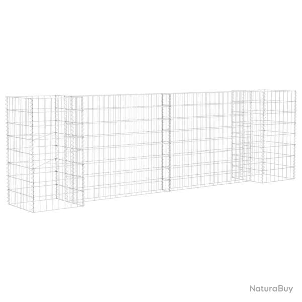 Jardini�re � gabion en H 260 cm fil d'acier 02_0000871
