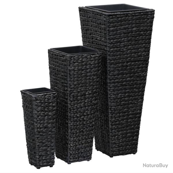 Jardini�re lit sur�lev� plantes fleurs jardin 3 pi�ces jacinthe d'eau noir 02_0001343