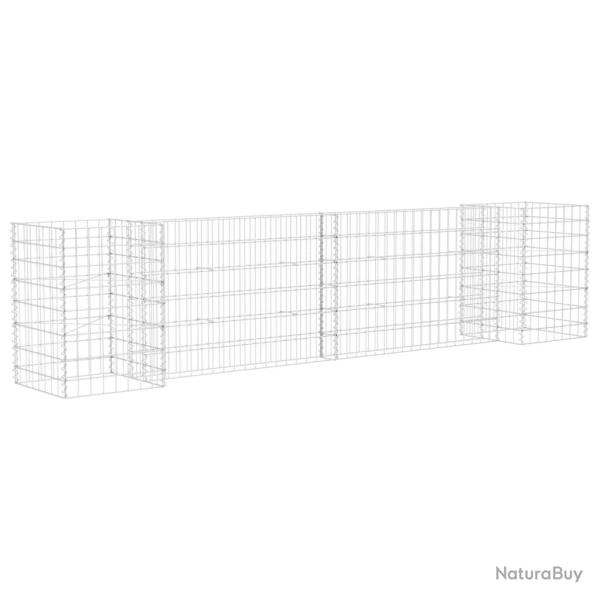 Jardini�re � gabion en h panier de gabion parterre sur�lev� de fleurs plantes jardin terrasse ext�r