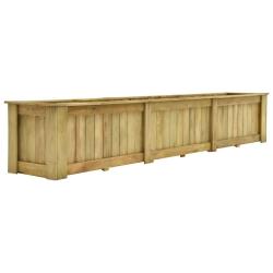 Jardini&egrave;re sur&eacute;lev&eacute;e 291 x 50 x 50 cm bois de pin impr&eacute;gn&eacute; 02_0000846