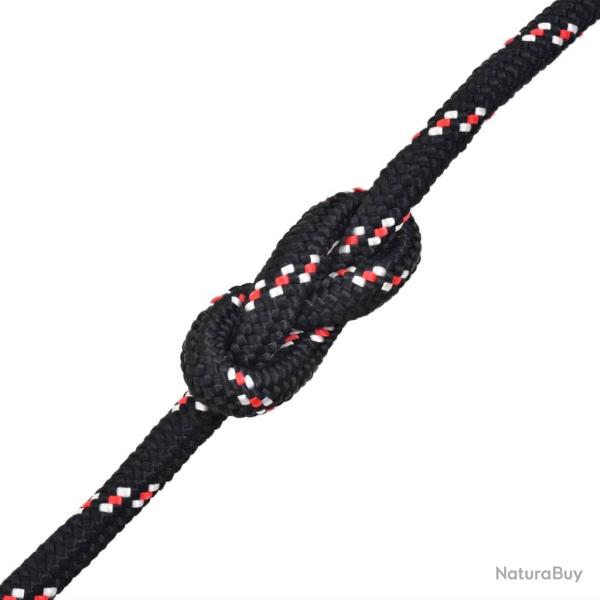 Corde de bateau polypropyl�ne 10 mm 50 m noir gr�ement corde de levage 02_0003329
