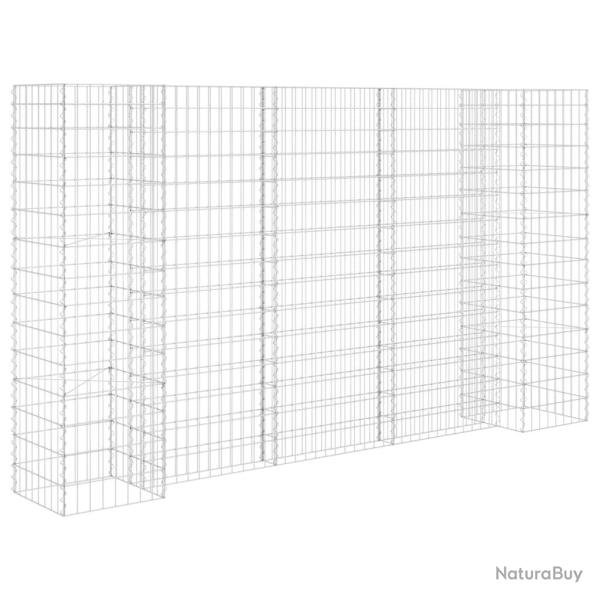 Jardini�re � gabion en H panier de gabion parterre sur�lev� de fleurs plantes jardin terrasse ext�r