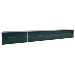 Jardini&egrave;re lit sur&eacute;lev&eacute; plantes fleurs jardin acier galvanis&eacute; 600 x 80 x 45 cm vert 02_0001133