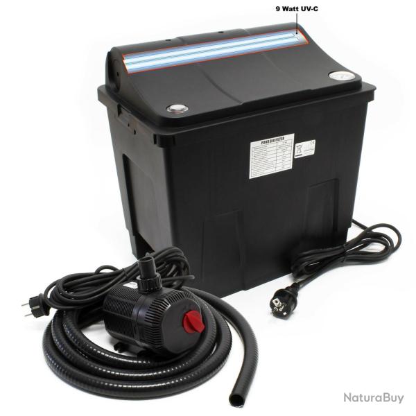 Filtre biologique de filtration bio filtre � d�cantation bassin + unit� UVC + pompe syst�me complet