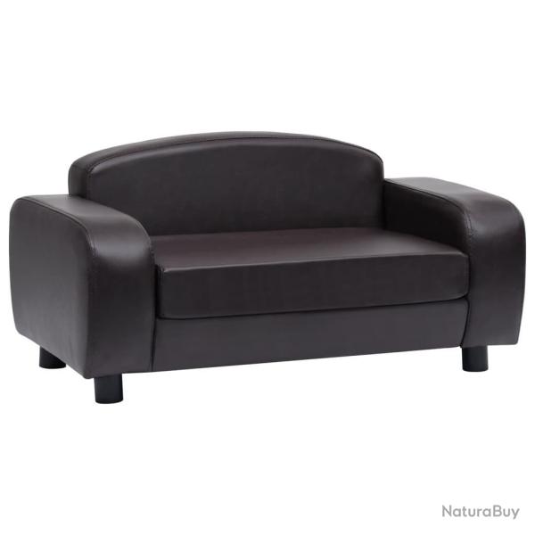 Canap� pour chien 80 cm synth�tique marron 02_0000188