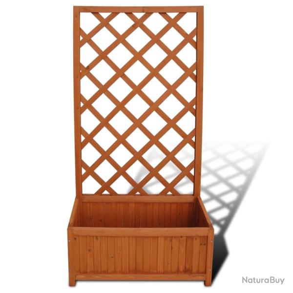Jardini�re en treillis 70 x 30 x 135 cm bois massif 02_0000828
