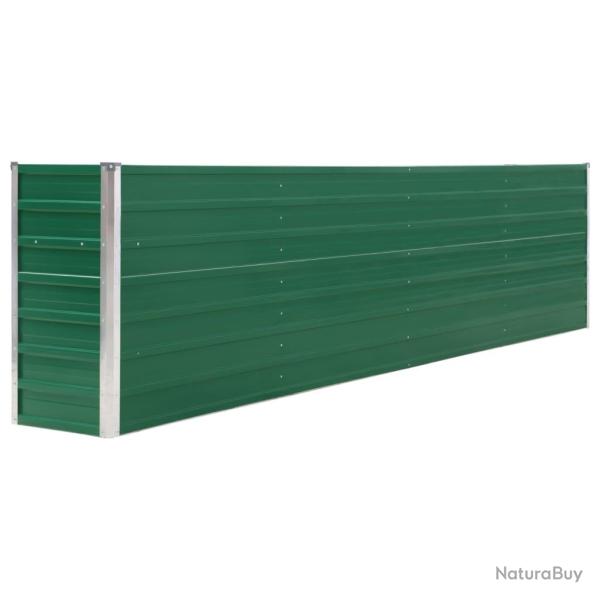 Jardini�re 320 x 40 x 77 cm acier galvanis� vert 02_0000803